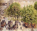 Camille Pissarro Place du Theatre Francais painting